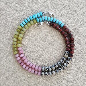 JASPER & JADE NECKLACE--20"